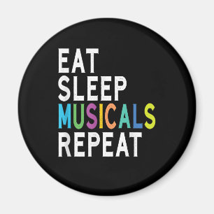 Essen Schlaf Musical Wiederholen, Geschenke für Br Magnet