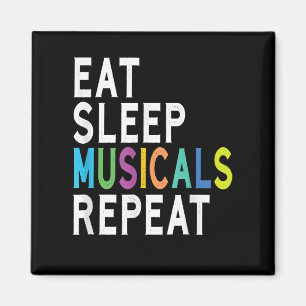 Essen Schlaf Musicals Wiederholung Magnet