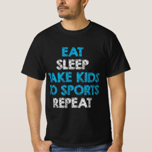 Essen Schlaf nehmen Kinder zum Sport Wiederholung T-Shirt