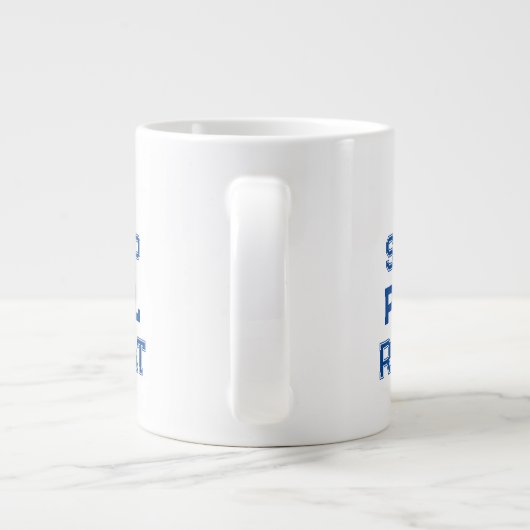 essen Schlaf Padel wiederholen Padel Player einfac Jumbo-Tasse (Rückseite)