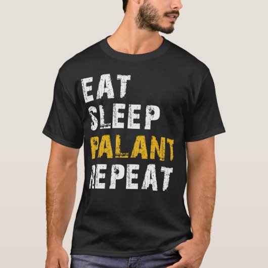 essen Schlaf Palast T-Shirt (Vorderseite)