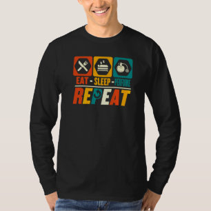 Essen Schlaf Parfüm Wiederholen Parfüm Parfümeur T-Shirt