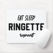 Essen Schlaf Ringette Wiederholung Ringette Player Mousepad (Mit Mouse)