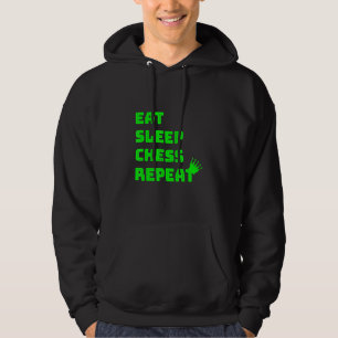 Essen Schlaf Schach Wiederholung Schach Club Hoodie
