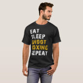 Essen Schlaf Shoot Boxen T-Shirt (Vorne ganz)