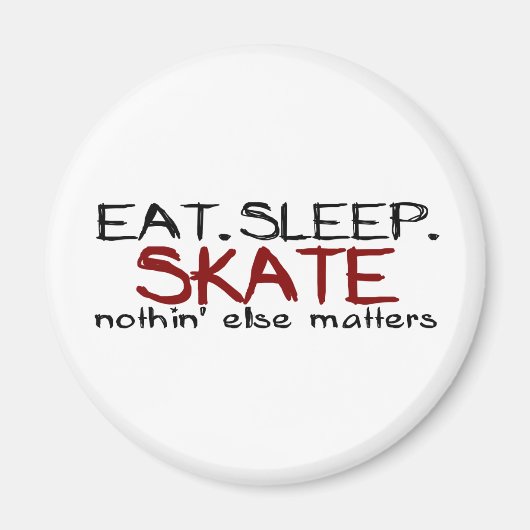Essen Schlaf Skate Magnet (Vorne)