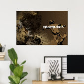 Essen. Schlaf. Skate. Plakat (Heimbüro)