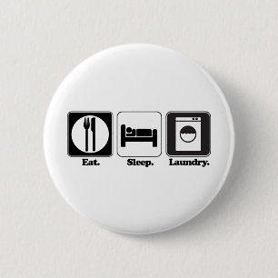 Essen Schlaf Wäsche Button