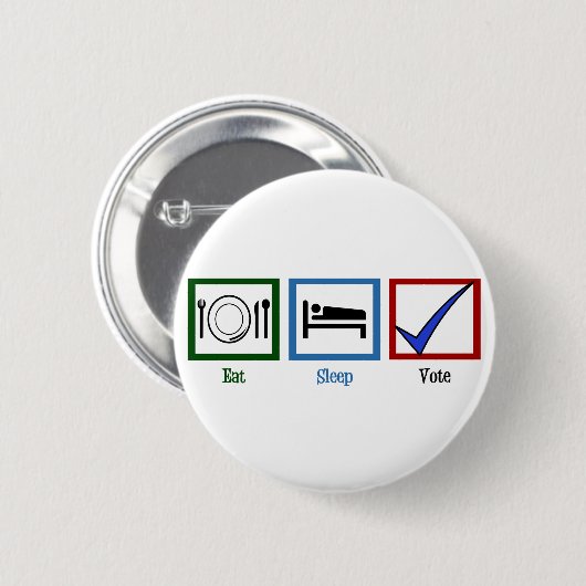 Essen Schlafabstimmung Button (Vorne & Hinten)