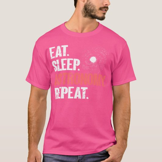 Essen Schlafastronomie Wiederholung - Galaxie-Astr T-Shirt (Vorderseite)