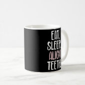 Essen Schlafen Align Orthodontist Kieferorthopädie Kaffeetasse (VorderseiteRechts)