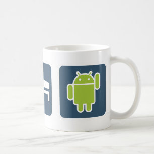 Essen. Schlafen. Android. Kaffeetasse