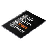 Essen, schlafen, Anime, wiederholen / 食 る, 睡 眠, ア Notizblock (Linke Seite)