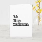 Essen. Schlafen. Architektur. Karte (Gelbe Blume)