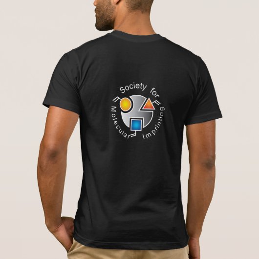 Essen, schlafen, aufdrucken, dunkle Stoffe wiederh T-Shirt (Rückseite)