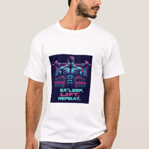 Essen. Schlafen. Aufzug. Wieder von vorne. Gym M T-Shirt