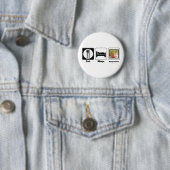 essen schlafen Backgammon Button (Beispiel)