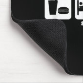 Essen Schlafen Badminton Mousepad (Ecke)