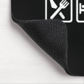 Essen Schlafen Badminton Mousepad (Ecke)