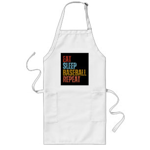 ESSEN SCHLAFEN BASEBALL WIEDERHOLEN LANGE SCHÜRZE