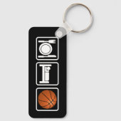 Essen, schlafen, Basketball Schlüsselanhänger (Rückseite)