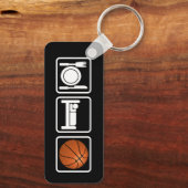 Essen, schlafen, Basketball Schlüsselanhänger (Rückseite)
