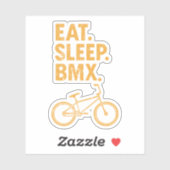 Essen, Schlafen, BMX Aufkleber (Blatt)