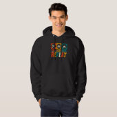 Essen Schlafen Boxen Wiederholen Boxer Hoodie (Vorne ganz)