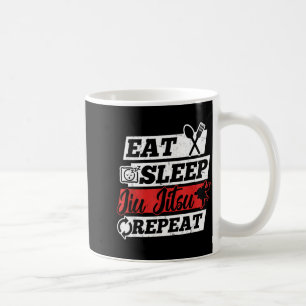 Essen Schlafen Brasilianisches Jiu Jitsu Wiederhol Kaffeetasse