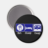 Essen, schlafen, Camp Magnet (Vorderseite/Rückseite)