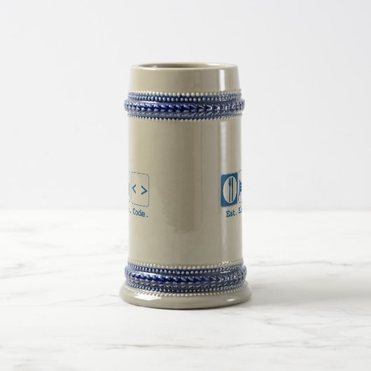essen schlafen code (html) bierglas (Mittel)