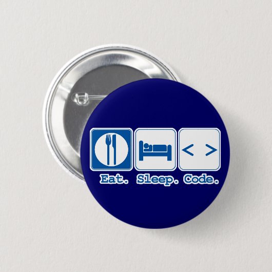 essen schlafen code (html) button (Vorne & Hinten)