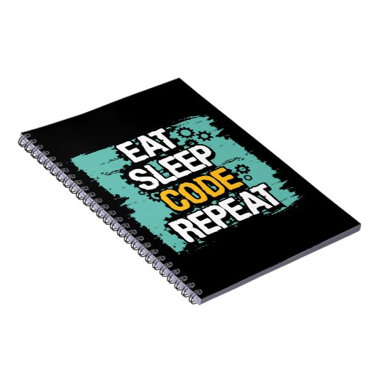 Essen, Schlafen, Code wiederholen Notizblock (Rechte Seite)