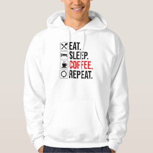 Essen. Schlafen. Coffee. Wieder von vorne Hoodie