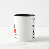 Essen. Schlafen. Coffee. Wieder von vorne Tasse (Zentrum)