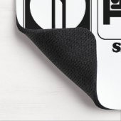 essen schlafen computer mousepad (Ecke)