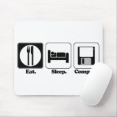 essen schlafen computer mousepad (Mit Mouse)