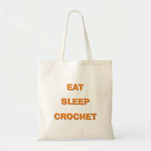 Essen, Schlafen, Crochet-Projekt Tragetasche