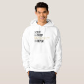 Essen. Schlafen. Denken Sie an das Römische Reich. Hoodie (Vorne ganz)