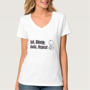Essen Schlafen Doula T-Shirt