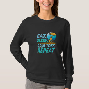 Essen Schlafen Drehen Werfen Wiederholen Color Gu T-Shirt