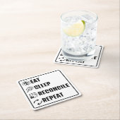 Essen schlafen Einklang Rechnungslegung angesehen Rechteckiger Pappuntersetzer (Vor Ort)