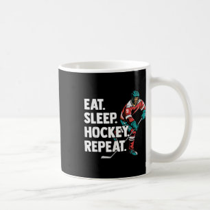 Essen Schlafen Feldhockey Wiederholen Eishockey Sc Kaffeetasse