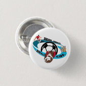 Essen, schlafen, Fußball, wiederholen. Cartoon Fuß Button (Vorne & Hinten)