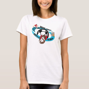 Essen, schlafen, Fußball, wiederholen. Cartoon Fuß T-Shirt