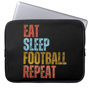 ESSEN SCHLAFEN FUSSBALL WIEDERHOLEN LAPTOPSCHUTZHÜLLE