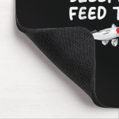 Essen Schlafen Füttert Den Fisch Lustiger Koi Lieb Mousepad (Ecke)