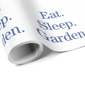 Essen. Schlafen. Garten. Geschenkpapier (Rolleneckpunkt)