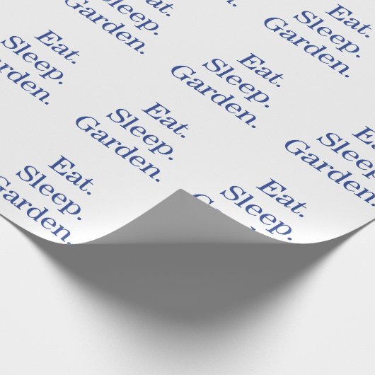 Essen. Schlafen. Garten. Geschenkpapier (Ecke)