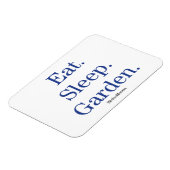 Essen. Schlafen. Garten. Magnet (Linke Seite)